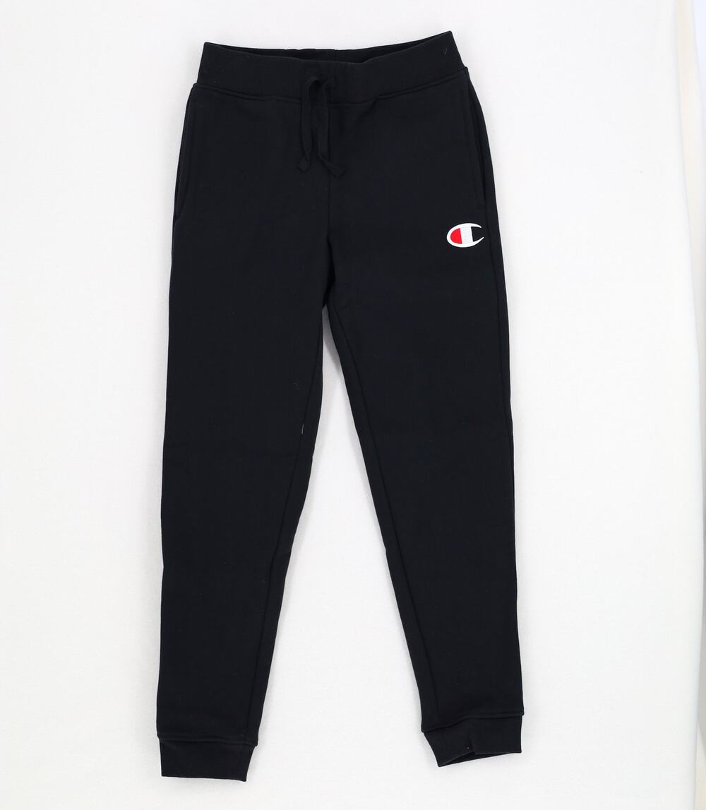 Champion Girl's Unisex Black Fleece Cotton Blend Jogger Sweatpants Kids Size M